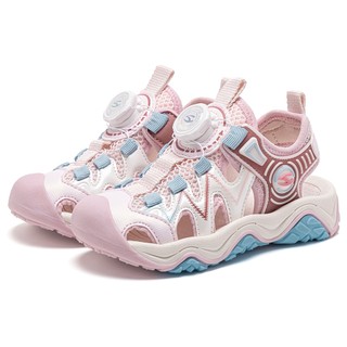 Dép rọ quai hậu bé gái HOBIBEAR EK1190 Pastel khóa xoay, sandal đi học đi chơi đế nhẹ chống trượt