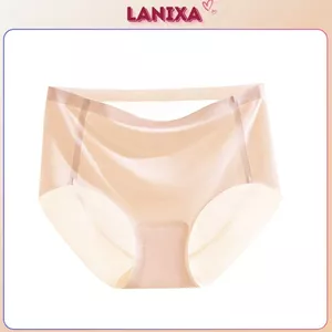 Quần lót nữ su lụa mỏng nhẹ không đường may co giãn linh hoạt đáy lưới thoáng khí LANIXA L166 -CB