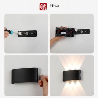 Đèn Trang Trí Hắt Tường Chiếu Sáng 2 Đầu Ngoại Thất HIWA - Hiệu Ứng Tia Sáng Chống Nước Tuyệt Đối