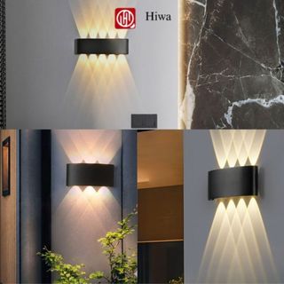 Đèn Trang Trí Hắt Tường Chiếu Sáng 2 Đầu Ngoại Thất HIWA - Hiệu Ứng Tia Sáng Chống Nước Tuyệt Đối