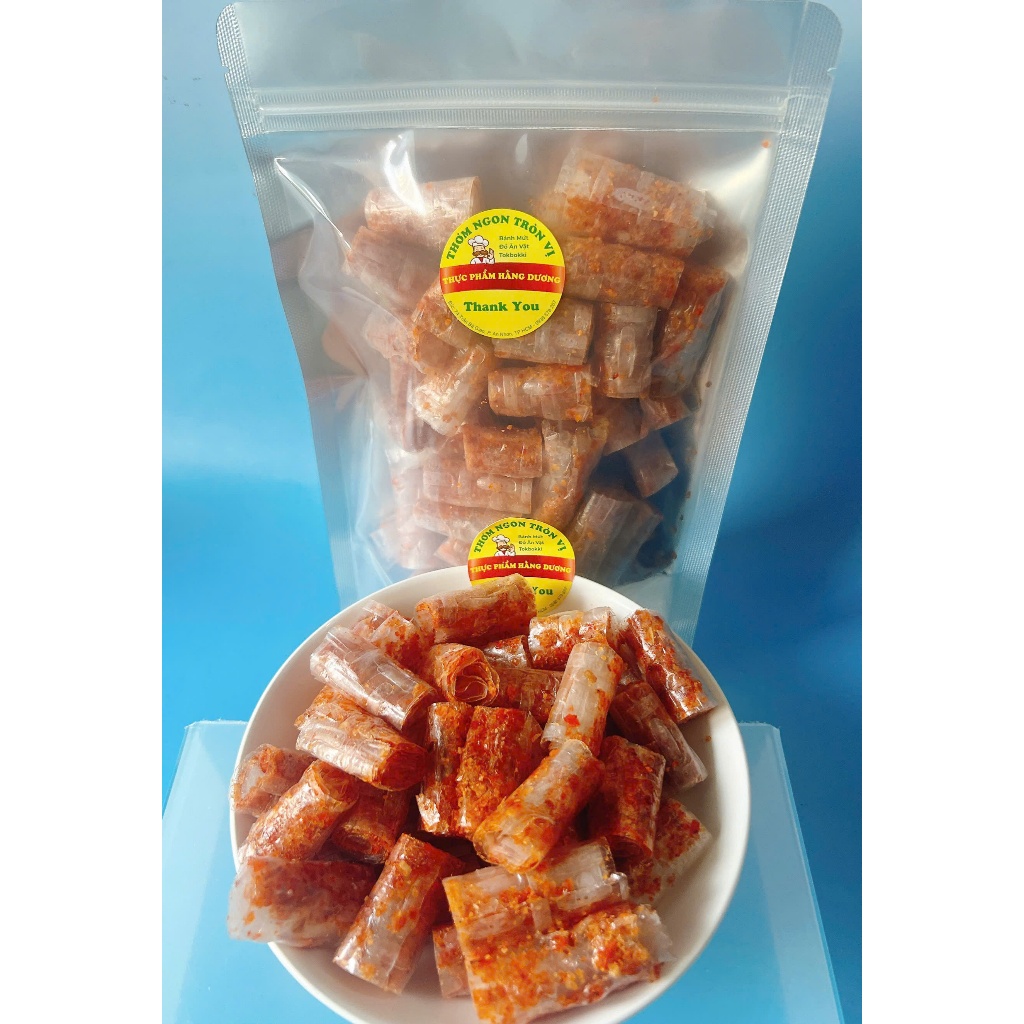 500g Bánh Tráng Trộn Sa Tế Cuộn thập cẩm cực ngon, ăn là nghiền