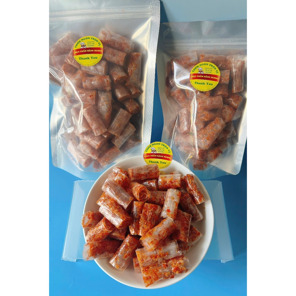 500g Bánh Tráng Trộn Sa Tế Cuộn thập cẩm cực ngon, ăn là nghiền