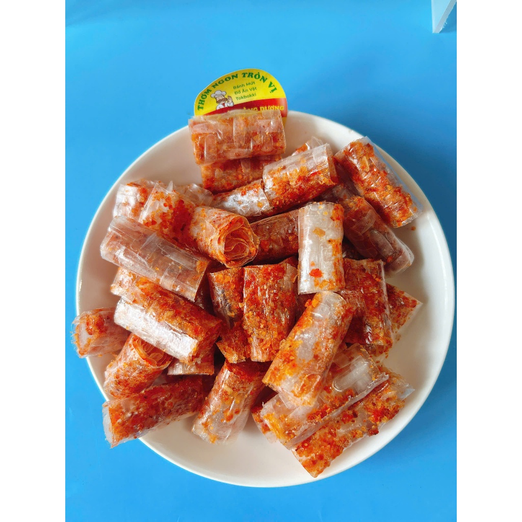 500g Bánh Tráng Trộn Sa Tế Cuộn thập cẩm cực ngon, ăn là nghiền