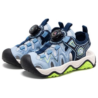 Sandal bé trai HOBIBEAR EK1190 Blue có thiết kế bít mũi chống va đập khóa xoay tiện lợi