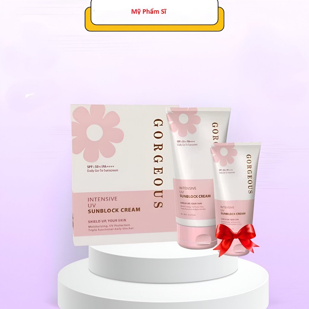 Mua 1 Set tặng 2 mặt nạ  - Kem Chống Nắng  Nâng Tông – Bảo Vệ Da lkhỏi tia UV , Nâng Tông Tự Nhiên Trắng Hồng spf 50+++