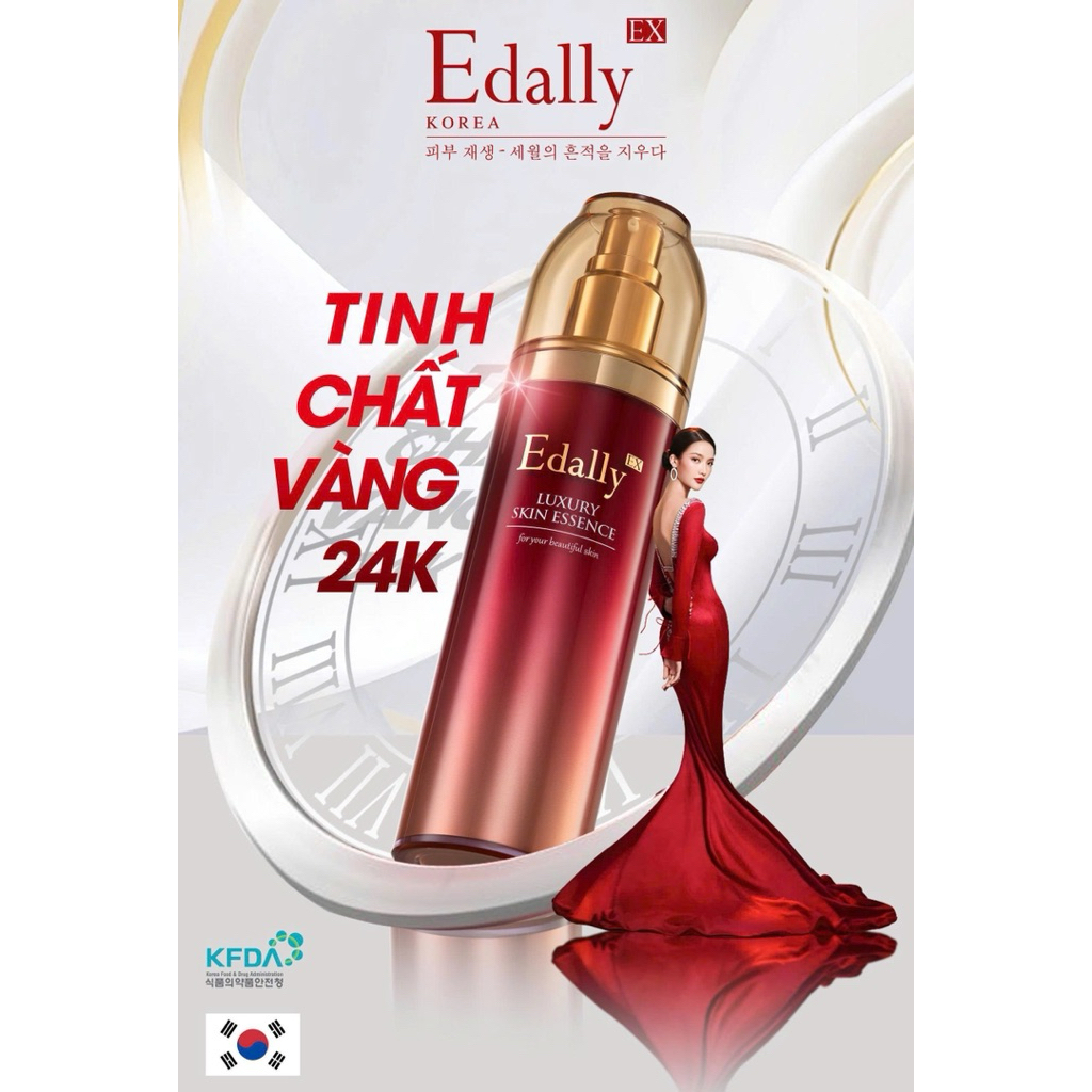 Tinh Chất Vàng 24K EDALLY EX LUXURY SKIN ESSENCE Dưỡng Da Nâng Cơ Giảm Nếp Nhăn, Giảm Mụn Hiệu 130ml