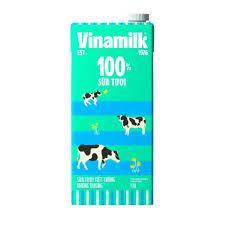 Sữa tươi tiệt trùng không đường Vinamilk 1 lít - Nguyên liệu pha chế đồ uống và thực phẩm gia đình