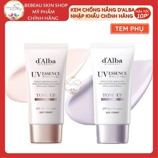 Kem Chống Nắng Nâng Tone D'Alba Waterfull Tone-up Sun Cream SPF 50+ Dưỡng Trắng Tự Nhiên Căng Bóng