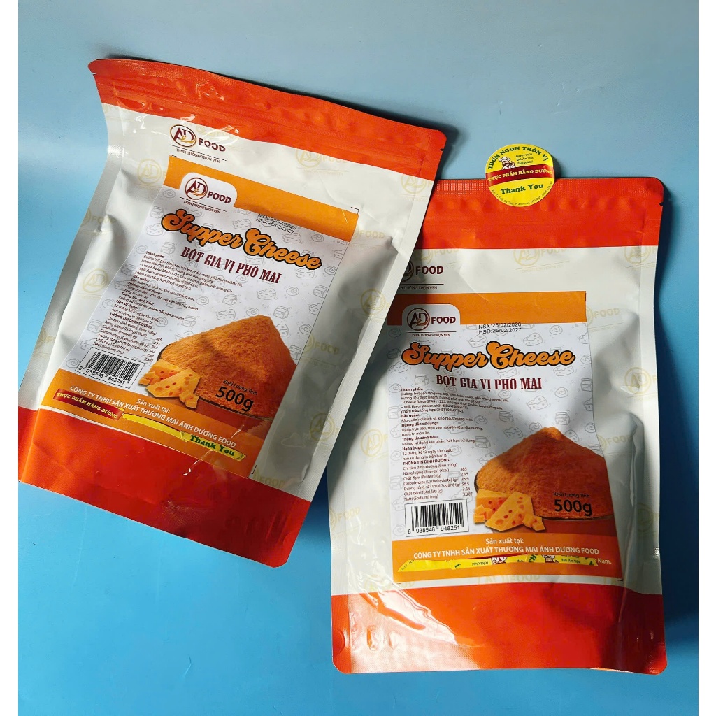 1KG BỘT PHÔ MAI LẮC LOẠI NGON Supper Cheese_ vị béo mặn ngọt, thơm đậm