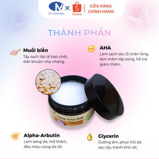 Muối Tẩy Tế Bào Chết Nách Vật Lý Dr Cosmess Giảm Thâm, Làm Sáng, Giảm Mùi, Hương The Mát 100gr