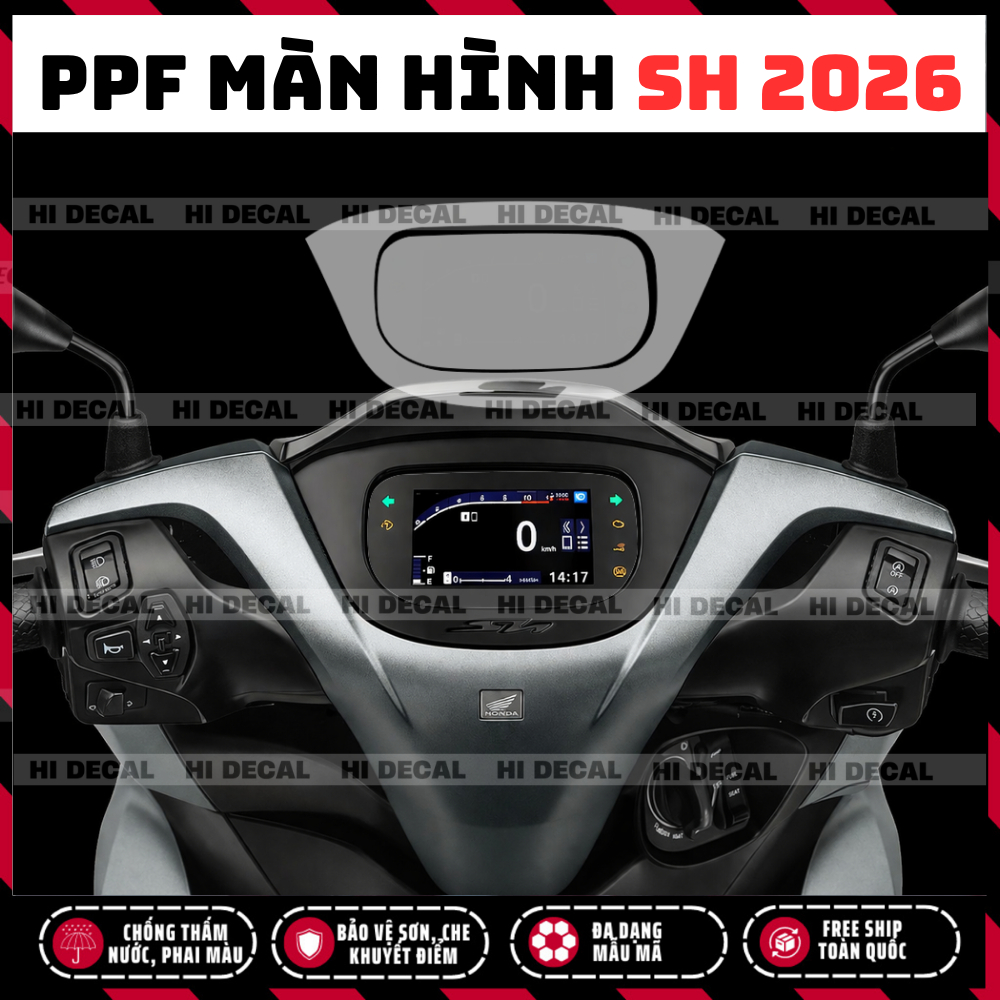 SH 2026  dán màn hình - TPU - PPF SH 2026 bảo vệ mặt đồng hồ - phục hồi xước chống trầy bảo vệ màn hình