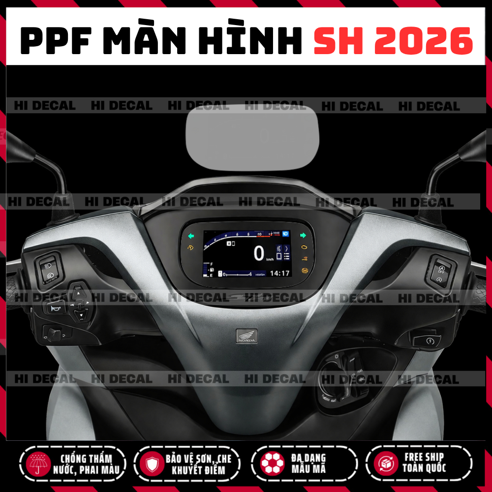 SH 2026  dán màn hình - TPU - PPF SH 2026 bảo vệ mặt đồng hồ - phục hồi xước chống trầy bảo vệ màn hình