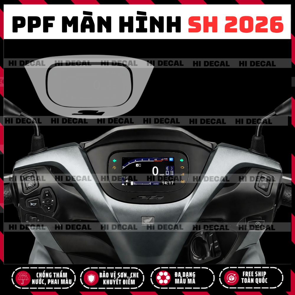 SH 2026  dán màn hình - TPU - PPF SH 2026 bảo vệ mặt đồng hồ - phục hồi xước chống trầy bảo vệ màn hình