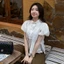 Áo sơ mi babydoll SUSAN top voan mềm tay bồng phối tầng AO731