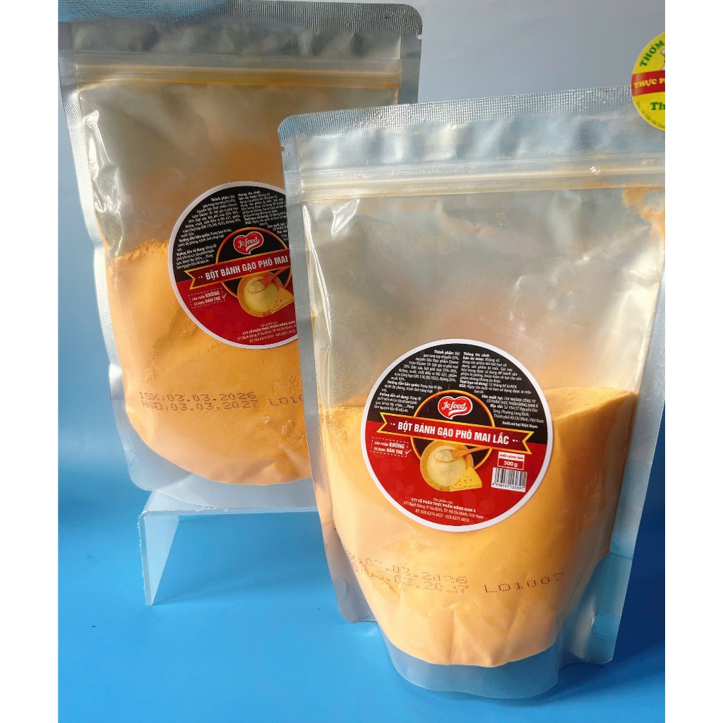 1Kg Bột Phô Mai Lắc ĐNÁ màu Vàng cam đậm_ Vị béo