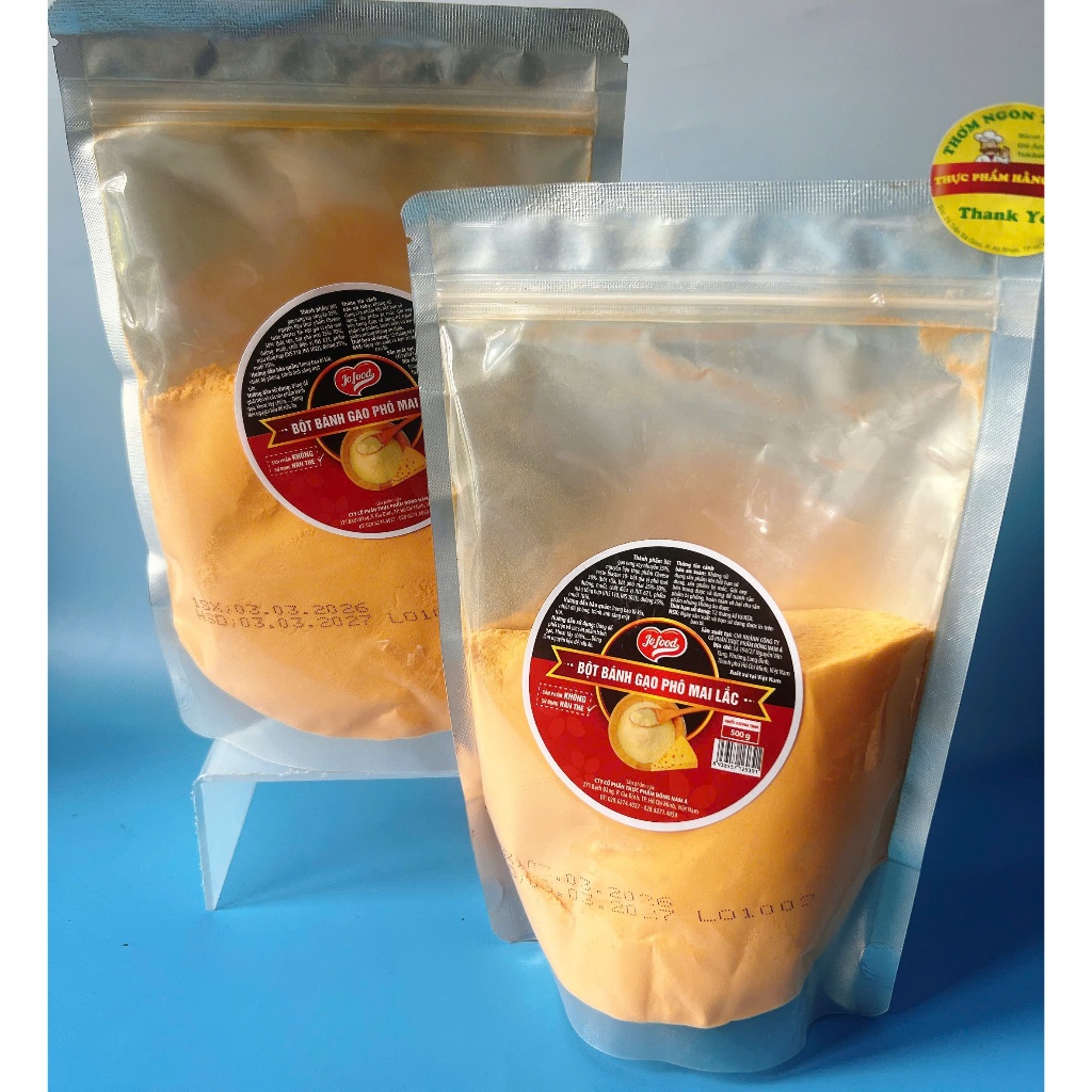 1Kg Bột Phô Mai Lắc ĐNÁ màu Vàng cam đậm_ Vị béo