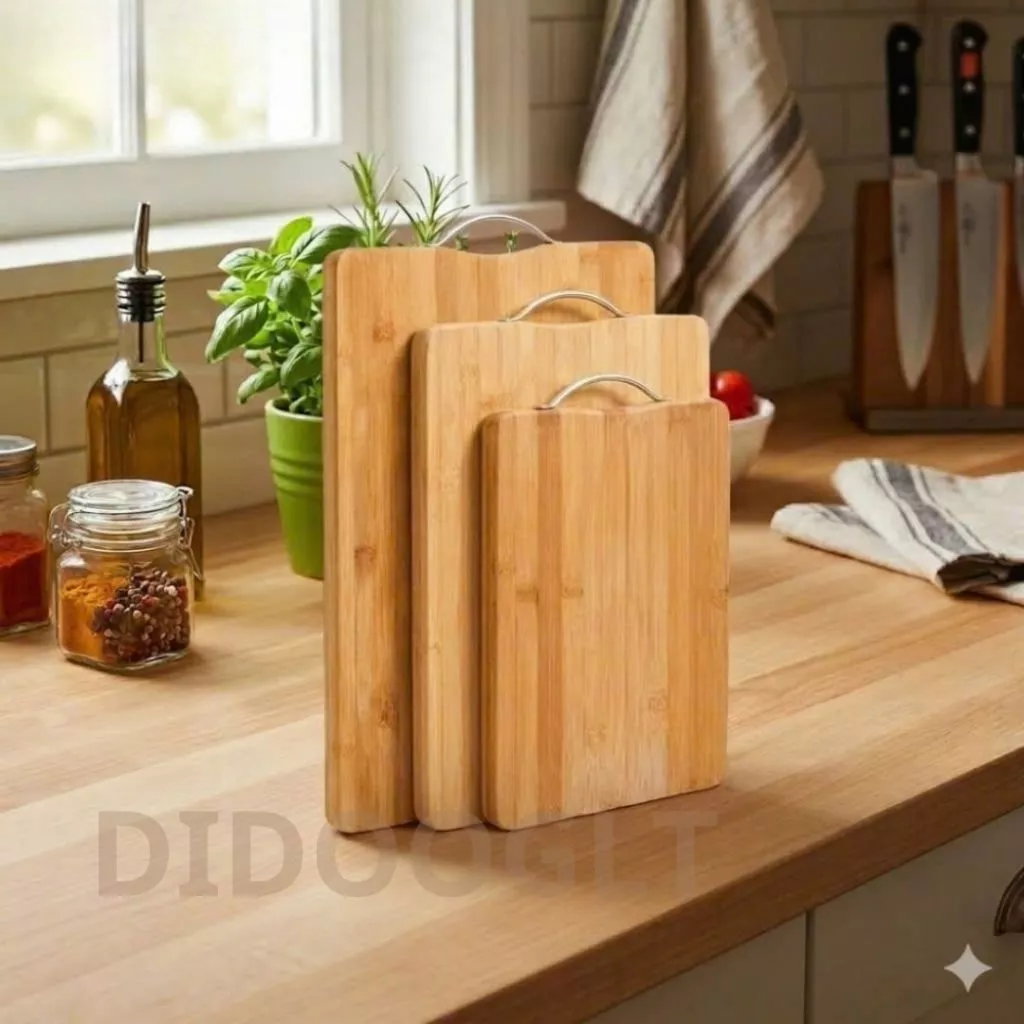 Thớt gỗ Nhật DIDOOGLT kháng khuẩn size 34x24cm