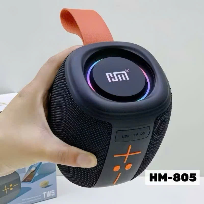 Loa Bluetooth không dây HM805 chống nước , loa xách tay âm bass cực mạnh , pin trâu , thiết kế đèn led hiện đại