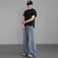 Quần JEAN nam FABUMAN ống suông rộng CẠP CAO chất JEAN mềm màu RETRO WASH xám đen trầm BIGSIZE