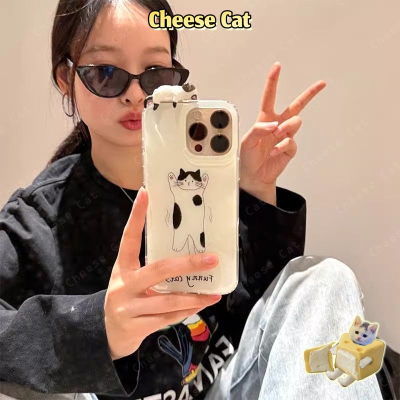 DIY Mèo Xiêm nằm trên ốp điện thoại di động Ốp điện thoại di động dễ thương cho iPhone 11 12 13 14 15 16 17 Pro Max 7 XR