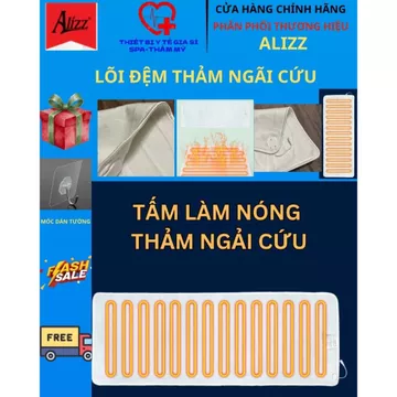 QUÀ TẶNG -FREESHIP +Thảm Ngải Cứu Đông Y (không kèm gối) Gối ngải cứu sưởi ấm điện, Lõi đệm ngải cứu