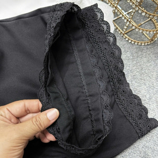 Quần Dài Phối Ren Thô Bigsize Nữ Cạp Chun Khóa Kéo Dễ Thương Cho Chubby Sang Chảnh Q562