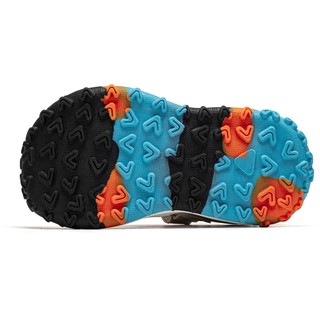 Giày sandal bé trai HOBIBEAR EK1193 Nâu có khóa dán và thiết kế bít mũi bảo vệ chân bé