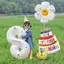 Bóng Số Sinh Nhật Màu Trắng Cao 70cm Kèm Sticker - Trang Trí Sinh Nhật Decor Cực Xinh Dành Cho Bé