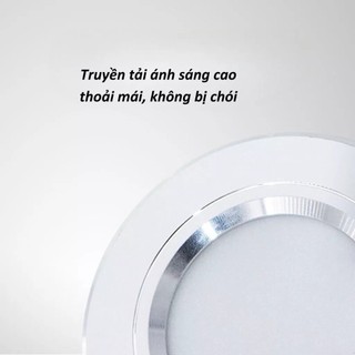 Đèn Led Âm Trần Đế Đúc (Nguồn Liền) 7W 9W Phi 90 | Đèn Âm Trần Downlight | Ánh Sáng 3 Màu | BH 2 Năm