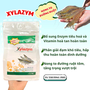 Xylazym Vemedim 1kg Men tiêu hoá bổ sung enzym và vitamin giúp tôm hấp thu và tăng sức đề kháng