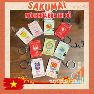 Móc Khoá Đại Học, Móc Khoá Logo Trường Đại Học Bùa May Mắn Bùa Thi Đỗ Bùa Thi In Theo Yêu Cầu 2 Mặt Quà Tặng - SakuMai