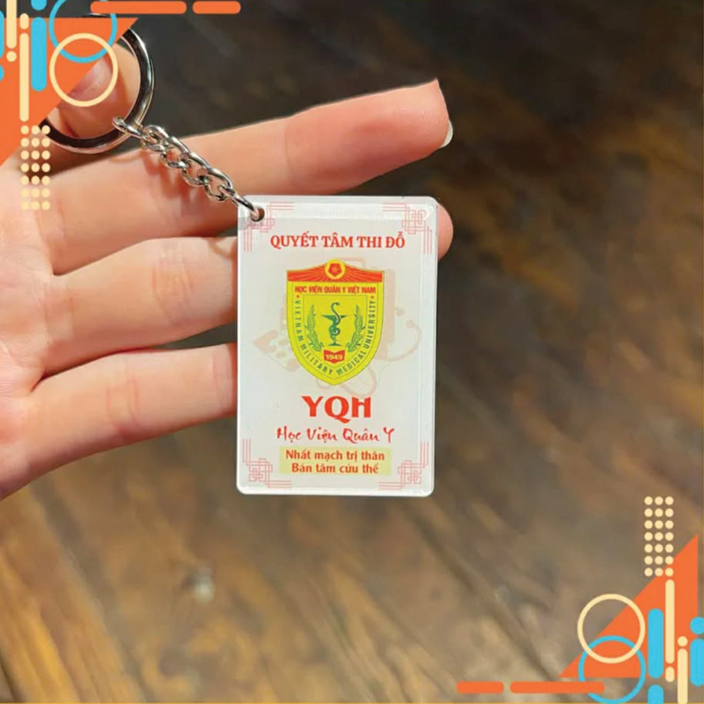 Móc Khoá Đại Học, Móc Khoá Logo Trường Đại Học Bùa May Mắn Bùa Thi Đỗ Bùa Thi In Theo Yêu Cầu 2 Mặt Quà Tặng - SakuMai