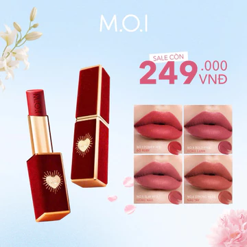 SON THỎI LÌ M.O.I QUEEN OF THE ROSÉ date th10/2027 phiên bản giới hạn .Chất son mịn lì , nhiều dưỡng