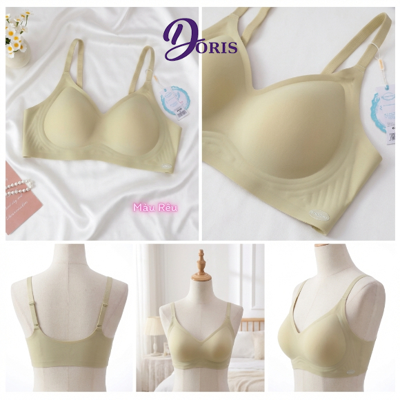 Áo Ngực Không Gọng Đúc Su Mút Mỏng Nâng Form Tự Nhiên Gom Nhẹ Không Lộ Viền DORIS 622