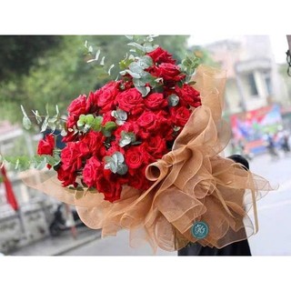 [Khổ 50cm] 1 Cuộn Lưới Thô, Lưới Cứng Gói Hoa, Trang Trí Giỏ Quà, Hoa Bản 50cm*8y