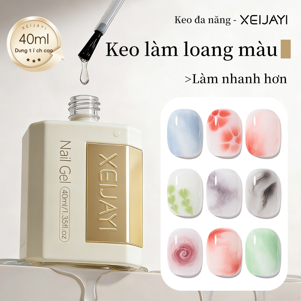 XEIJAYI làm móng nhanh chóng pha trộn tự nhiên pha trộn gel gradient gel thuốc nhuộm nước tự làm móng tay