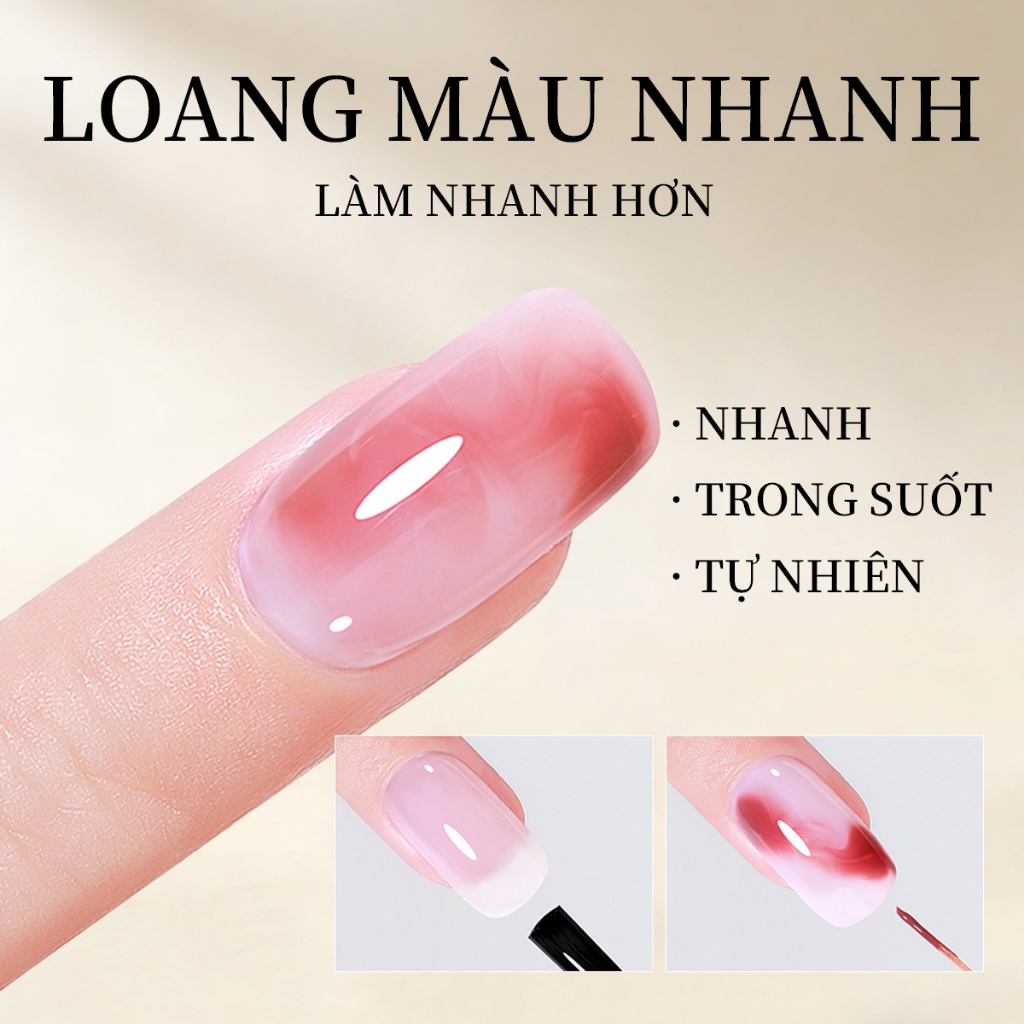 XEIJAYI làm móng nhanh chóng pha trộn tự nhiên pha trộn gel gradient gel thuốc nhuộm nước tự làm móng tay