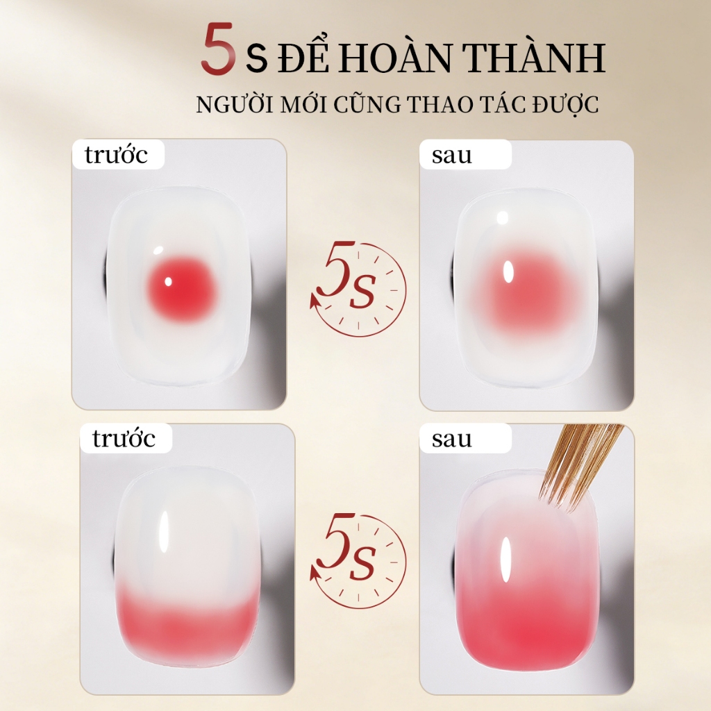 XEIJAYI làm móng nhanh chóng pha trộn tự nhiên pha trộn gel gradient gel thuốc nhuộm nước tự làm móng tay