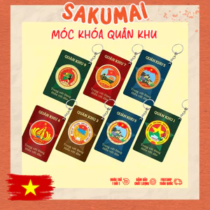 Móc Khoá Quân Khu, Móc Khoá Logo Trường Đại Học Chất Liệu Mica In 2 Mặt Trong Suốt Dùng Làm Quà Tặng Trang Trí - SakuMai