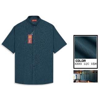 [ BIGSIZE UP TO 135KG ] Áo sơ mi nam ngắn tay oxford kẻ sọc nhỏ tôn dáng che khuyết điểm vùng. SMOX2