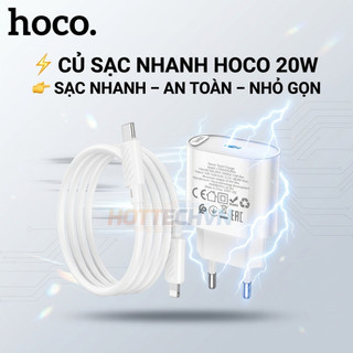 Bộ Củ Sạc Nhanh HOCO C109A PD20W Cổng Ra TypeC, Sử Dụng An Toàn Ổn Định Không Nóng Máy Bảo Vệ Thiết Bị.