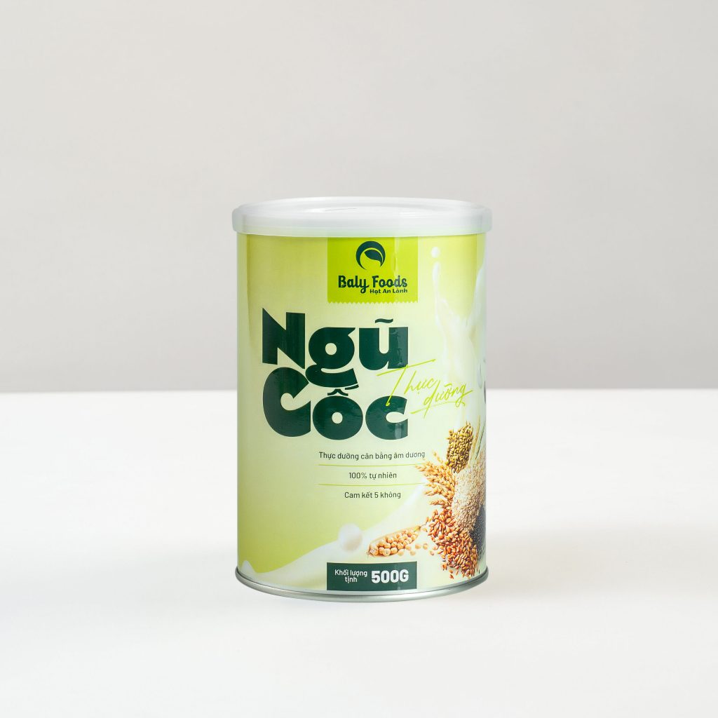 Sữa Hạt Ngũ Cốc Thực Dưỡng BalyFoods Dựa Trên Nguyên Lý Âm Dương,Tốt Cho Hệ Tiêu Hóa Lon 500G,Gói Tiện Lợi