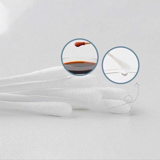 Tăm bông vcoool kháng khuẩn lõi giấy hộp nhựa 200 que