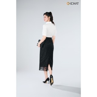 Chân Váy 𝐂𝐂𝐇𝐀𝐓 Dáng Suông Phủ Ren Kiểu Neytiri Chất Liệu Cao Cấp 16CDR8013ST