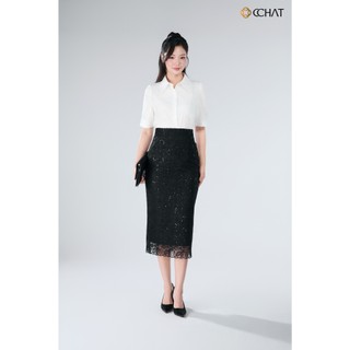 Chân Váy 𝐂𝐂𝐇𝐀𝐓 Dáng Suông Phủ Ren Kiểu Neytiri Chất Liệu Cao Cấp 16CDR8013ST