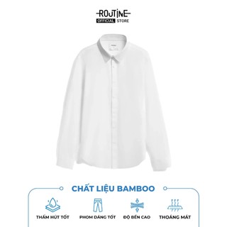 [🔥HOT] Áo Sơ Mi Tay Dài Nam Bamboo Non Iron Form Fitted - Routine 10S26SHL056