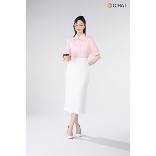 Áo Sơ Mi Nữ 𝐂𝐂𝐇𝐀𝐓 Dáng Suông Phối Ren Haein Chất Liệu Cao Cấp 16FNT8053ST