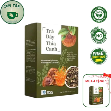 Trà dây thìa canh hộp 30 túi lọc hạ đường huyết, hỗ trợ tiểu đường, trà thảo mộc tự nhiên