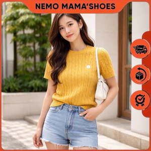 🌼 RL ÁO LEN DỆT TĂM MÀU VÀNG – BASIC NHẸ NHÀNG, DỄ PHỐI (Q260122050)🌼