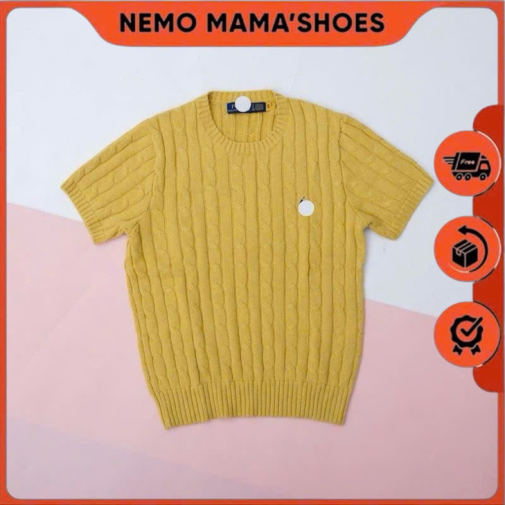 🌼 RL ÁO LEN DỆT TĂM MÀU VÀNG – BASIC NHẸ NHÀNG, DỄ PHỐI (Q260122050)🌼